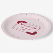 Roze Rose Quinceañera Papieren Bordje (Gekanteld)