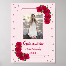 Roze Rose Quinceañera Poster