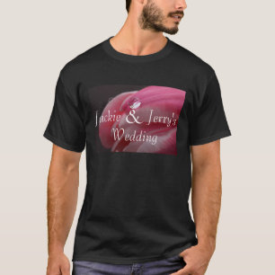 Roze Rose Raindrop Wedding T-shirt