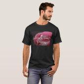 Roze Rose Raindrop Wedding T-shirt (Voorkant volledig)