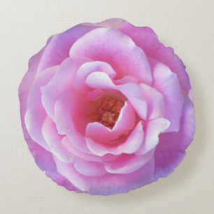 Roze Rose Rond Kussen