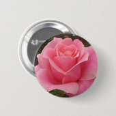 Roze Rose Ronde Button 5,7 Cm (Voorkant /achterkant)