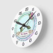 Roze Rose Ronde Klok (Hoek)