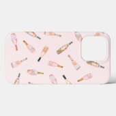Roze rosé roos waterverf flesje Case-Mate iPhone case (Achterkant (horizontaal))