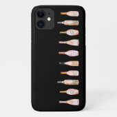 Roze rosé roos waterverf flesje Case-Mate iPhone case (Achterkant)