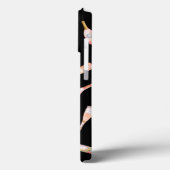 Roze rosé roos waterverf flesje Case-Mate iPhone case (Achterkant / Links)