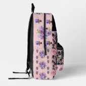 Roze Rose Rozen Waterverf Bedrukte Rugzak (Links)