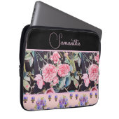 Roze Rose Rozen Waterverf   Laptop Sleeve (Voorkant Rechts)