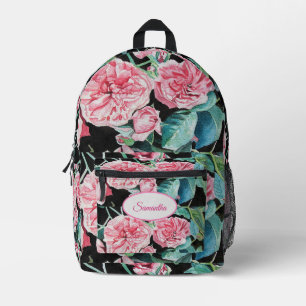 Roze Rose Rozen Waterverf Meisjes Rugzak