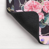 Roze Rose Rozen Waterverf   Muismat (Hoek)