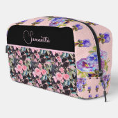 Roze Rose Rozen Waterverf Toilettasje (Rechterhoek)