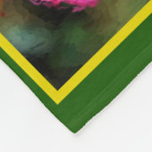 Roze Rose schilderij Abstracte bloem gepersonalise Fleece Deken (Hoek)