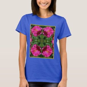 Roze Rose Schilderij Abstracte Bloemenkunst T-shirt