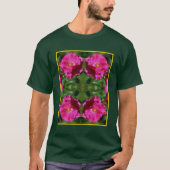 Roze Rose Schilderij Abstracte Bloemenkunst T-shirt (Voorkant)