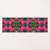 Roze Rose Schilderij Abstracte Bloemenkunst Yogamat (Voorkant (horizontaal))