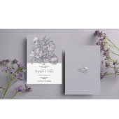 Roze Rose Script Elegante bruiloft uitnodiging