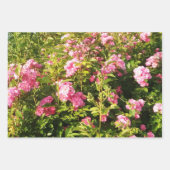 Roze Rose Secret Garden Inpakpapier Vel (Voorkant 2)