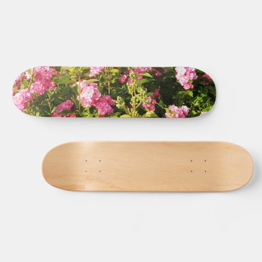 Roze Rose Secret Garden Persoonlijk Skateboard (Horizontaal)