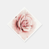 Roze Rose Servet (Hoek)