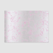 Roze Rose Silver Marble Metallic Abstract Tissuepapier (Voorkant)