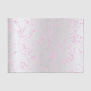 Roze Rose Silver Marble Metallic Abstract Tissuepapier
