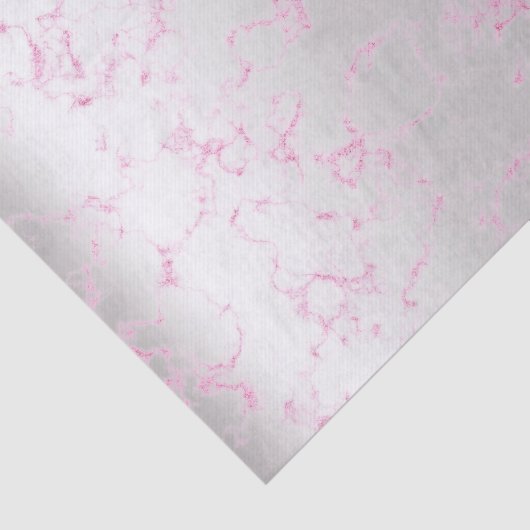 Roze Rose Silver Marble Metallic Abstract Tissuepapier (Detail)