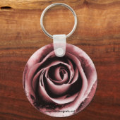 Roze Rose Sleutelhanger (Voorkant)
