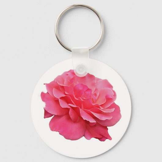 Roze Rose Sleutelhanger (Voorkant)