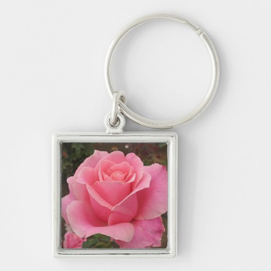Roze Rose Sleutelhanger (Voorkant)