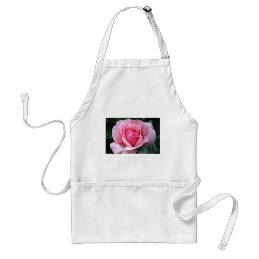 Roze Rose Standaard Schort (Voorkant)