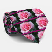 Roze Rose Stropdas (Opgerold)