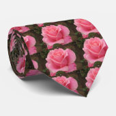 Roze Rose Stropdas (Opgerold)