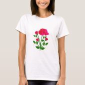 Roze Rose T-Shirt (Voorkant)