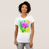 Roze Rose T-Shirt (Voorkant volledig)