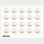 Roze Rose Teacup Vrijgezellenfeest Sticker (Vel)