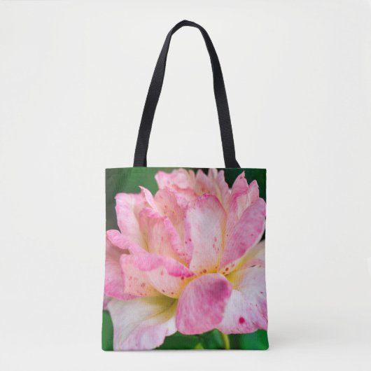 Roze Rose Tote Bag (Voorkant)