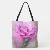 Roze Rose Tote Bag (Achterkant)