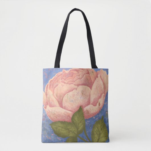 Roze Rose Tote Bag (Voorkant)