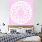 Roze Rose Tristyns Mandala Canvas Afdruk (Insitu (Slaapkamer))