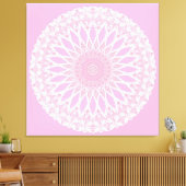 Roze Rose Tristyns Mandala Canvas Afdruk (Insitu (Woonkamer))