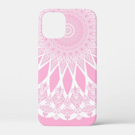 Roze Rose Tristyns Mandala Case-Mate iPhone Case (Achterkant)