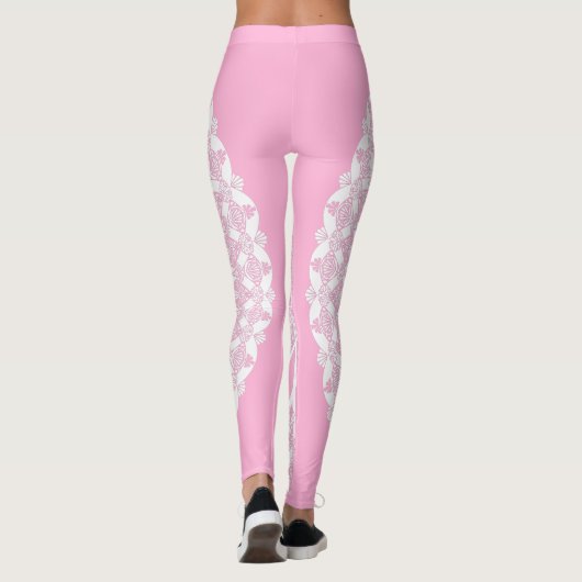 Roze Rose Tristyns Mandala Leggings (Achterkant)
