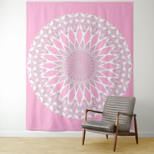 Roze Rose Tristyns Mandala Wandkleed