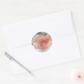 Roze Rose uitnodiging stickers (Envelop)