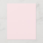 Roze Rose | Uitnodiging tot Baby shower (Achterkant)