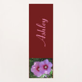 Roze Rose van Sharon Floral Yogamat (Voorkant)