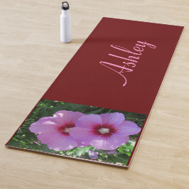Roze Rose van Sharon Floral Yogamat