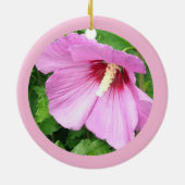  Roze Rose van Sharon Foto gepersonaliseerd Keramisch Ornament (Achterkant)