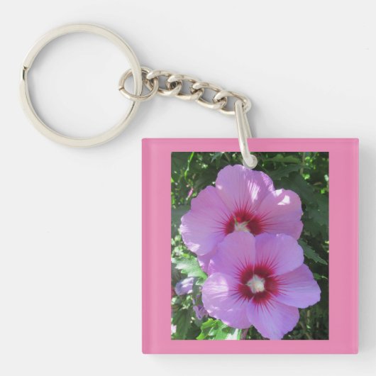 Roze Rose van Sharon Foto Sleutelhanger (voorkant)