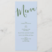 Roze Rose Vintage Wedding Menu (Voorkant)